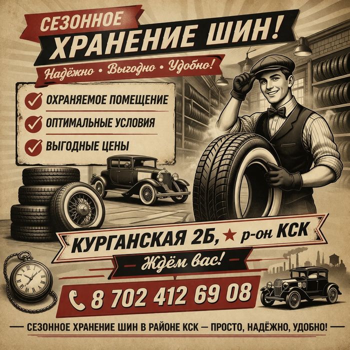 Сезонное хранение шин.