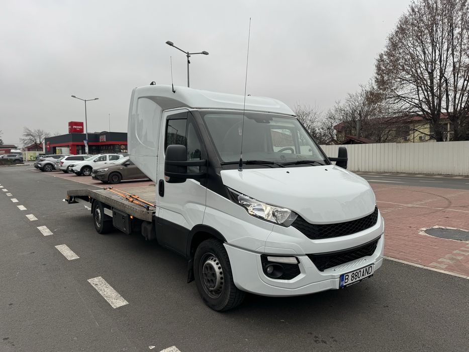 Iveco Daily 35S17,2016,platforma auto,Troliu electr,Webasto,motor 3,0