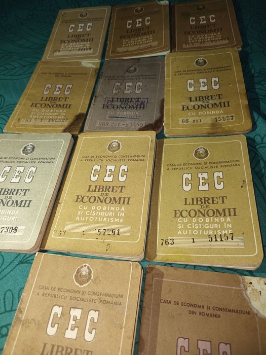 Vând libret de economii CEC original ,emis în perioada Republici Socia