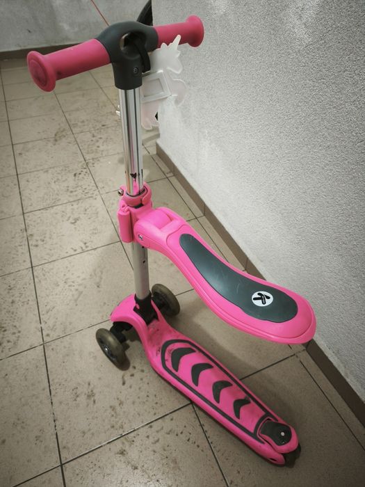 Розова тротинетка KinderKraft