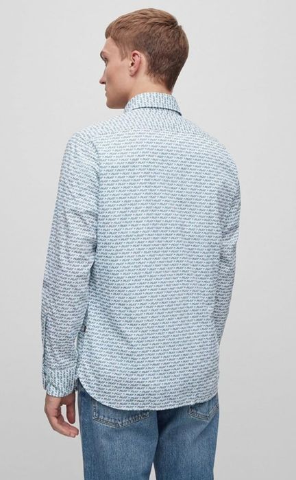 Риза в синьо "BOSS"