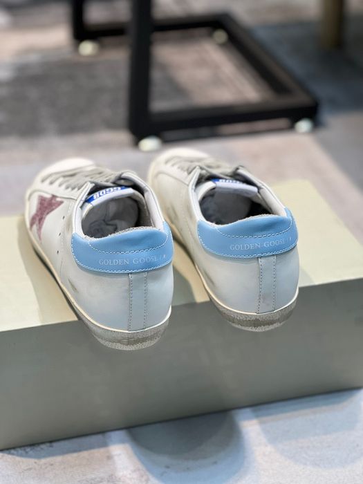 Golden Goose Super Star Blue Heel