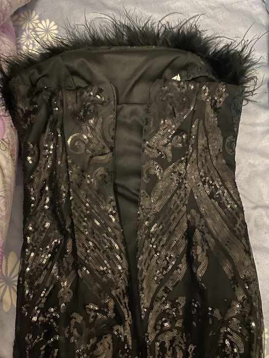 Черное вечерния платья