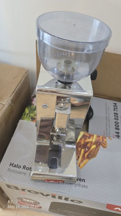 Rasnita de cafea profesionala espresso Lelit PL044MMT, 150 W, Inox