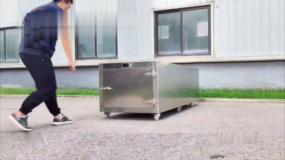 Нова Мобилна Хоризонтална Хладилна Камера за катафалки, микробуси