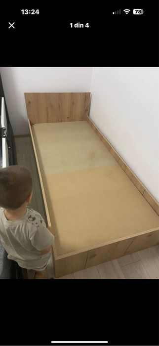 Pat 1 persoana / 90x200