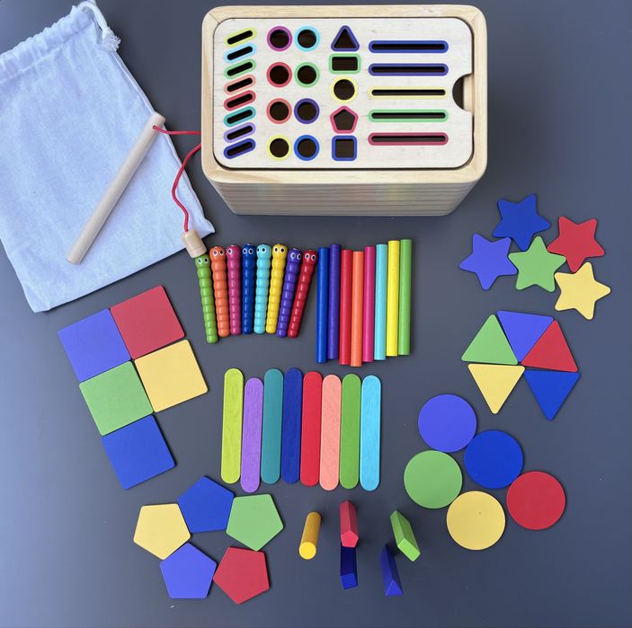 Super Clasificator Culori&Forme plus Pescuit Magnetic Montessori