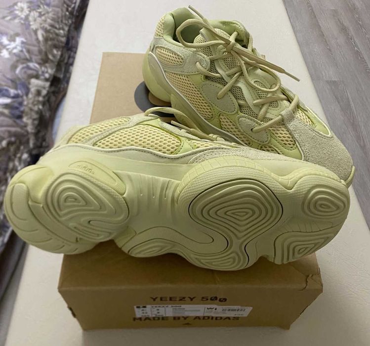 Yeezy Men's 500 adiPRENE® Cushioning Sneakers Moon Yellow