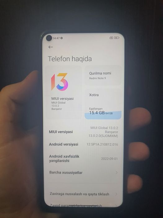 Redmi not 9 64 talik
