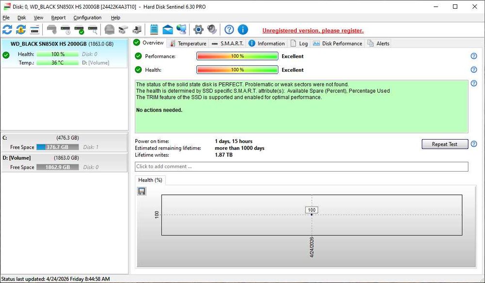 WD Black SN850X 2TB NVMe SSD диск Gen4 с радиатор, DRAM кеш, скорост до 7300 MB/s, PS5 съвместимост