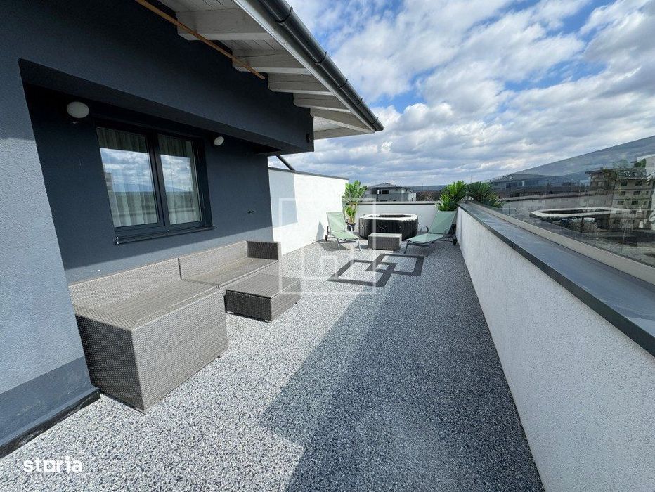 Penthouse de LUX 3 camere terasa 110 mp cu vedere superba zona P Cluj