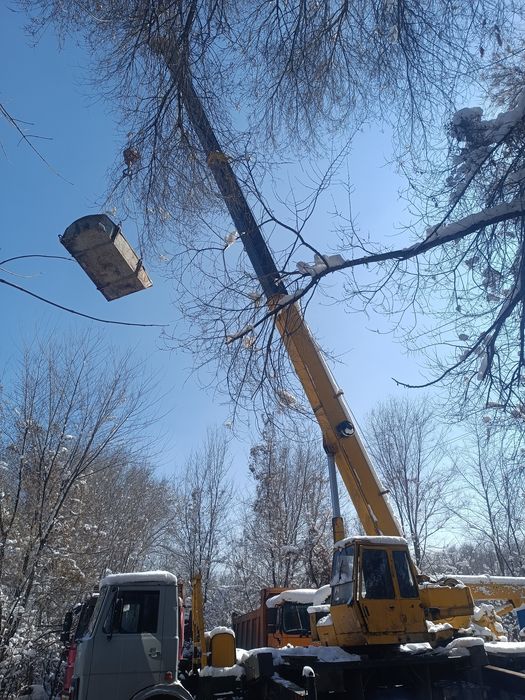 Услуги крана, автокран, бадья,