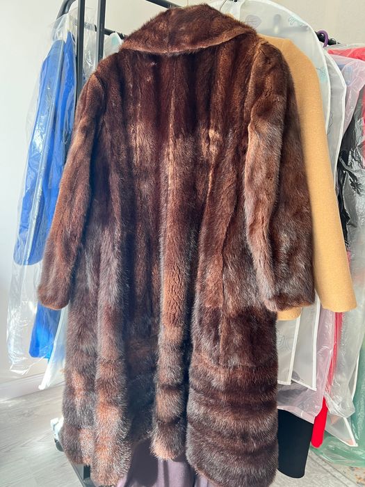 Норковая шуба ,стиль Олд Мани