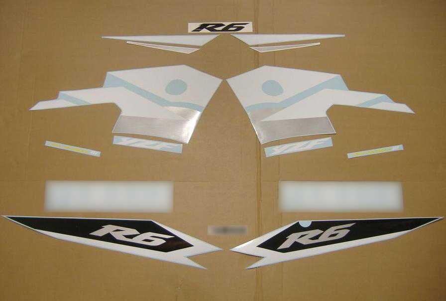 Стикери Yamaha R6 второ поколение 2003г-2005г лепенки Ямаха р6 rj05