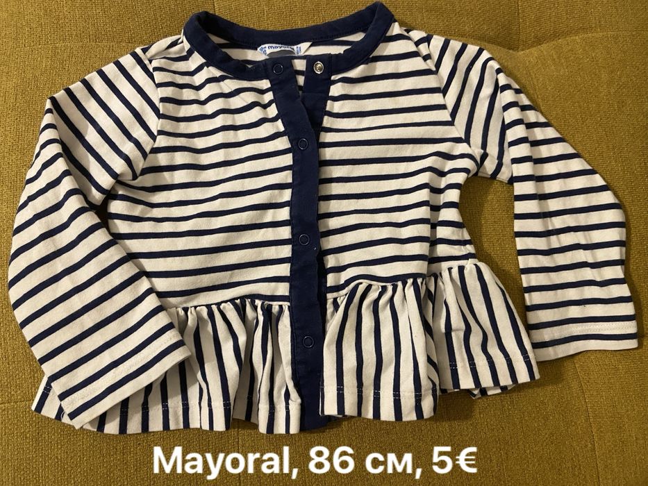 Пролетни дрешки за момиче 74-86 р-р Mayoral, H&M, TU, Obaibi