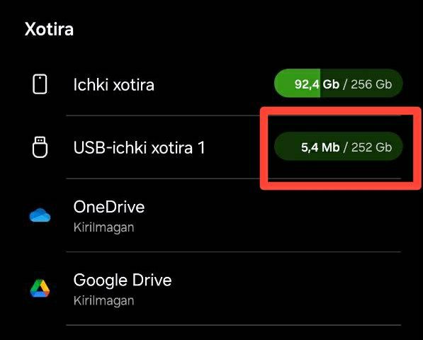 Telefon kompyuter televizor va boshqa qurilmalar uchun USB fleshkalar
