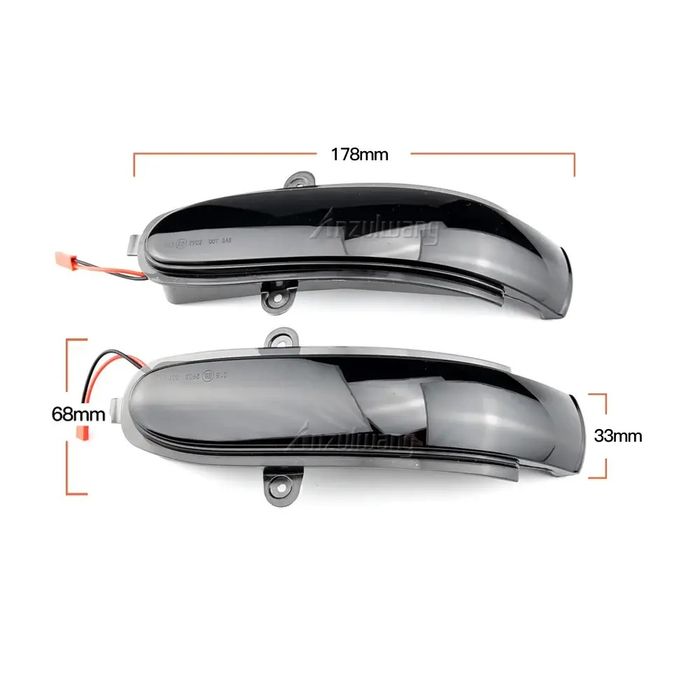 LED мигачи с динамичен ефект за огледала Mercedes W203, S203, CL203
