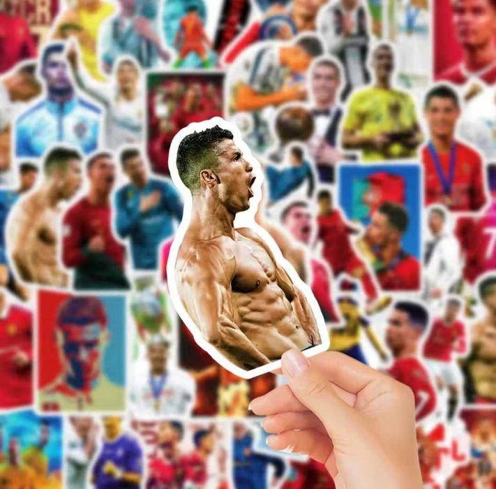 Set 50 stickere abțibilduri stickers Cristiano Ronaldo Portugalia Real