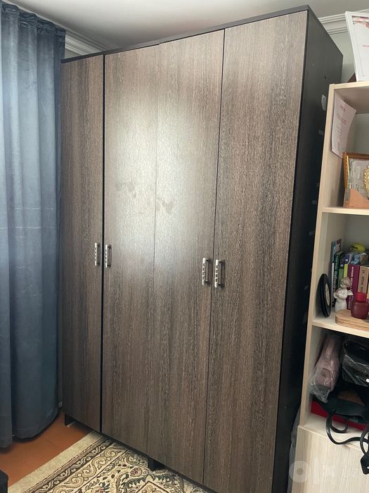 Продается односпальная кровать и шкаф