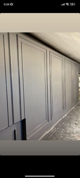 Шпаклевка стен, покраска стен