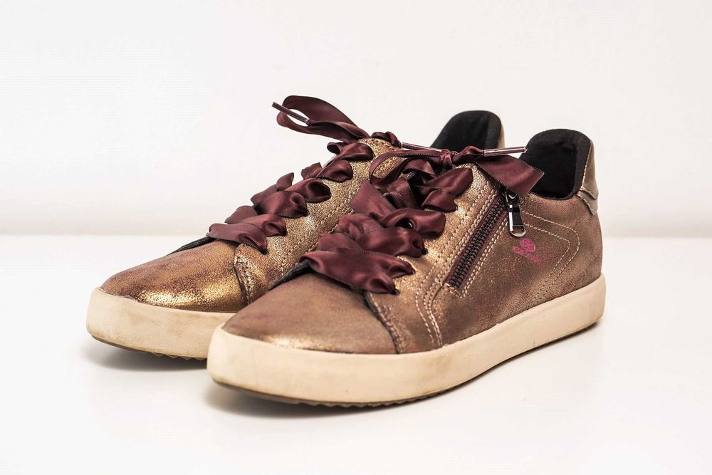 --> Нови Фешън сникърси Geox , кецове Геокс 39 номер