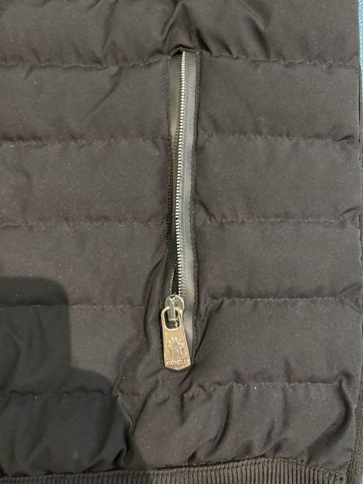 Moncler Padded Crêpe Cotton Zip-Up Cardigan