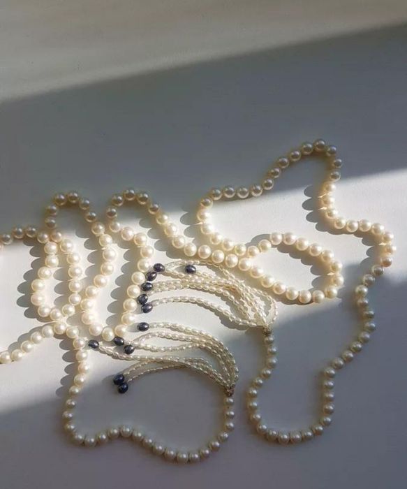 Бусы жемчуг висячие