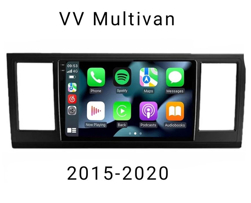 Navigatie Android VW Transporter Waze YouTube GPS Carplay BT