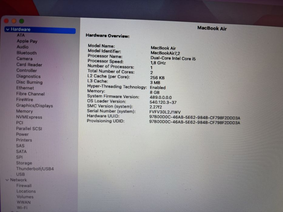 Apple Macbook Air 13 2017