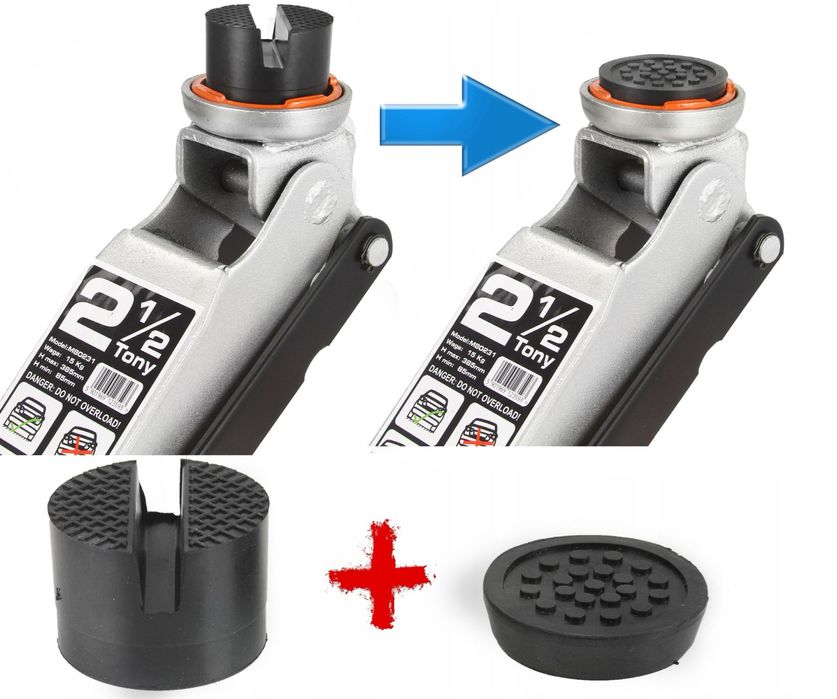 Хидравличен крик в куфар 2500кг. Нископрофилен с приставки BJC