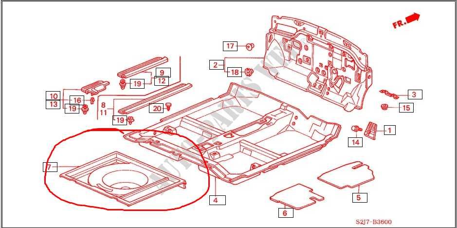 Кутия за инструменти "83823-S2H-010ZC" за 
Honda HR-V 1999-2005