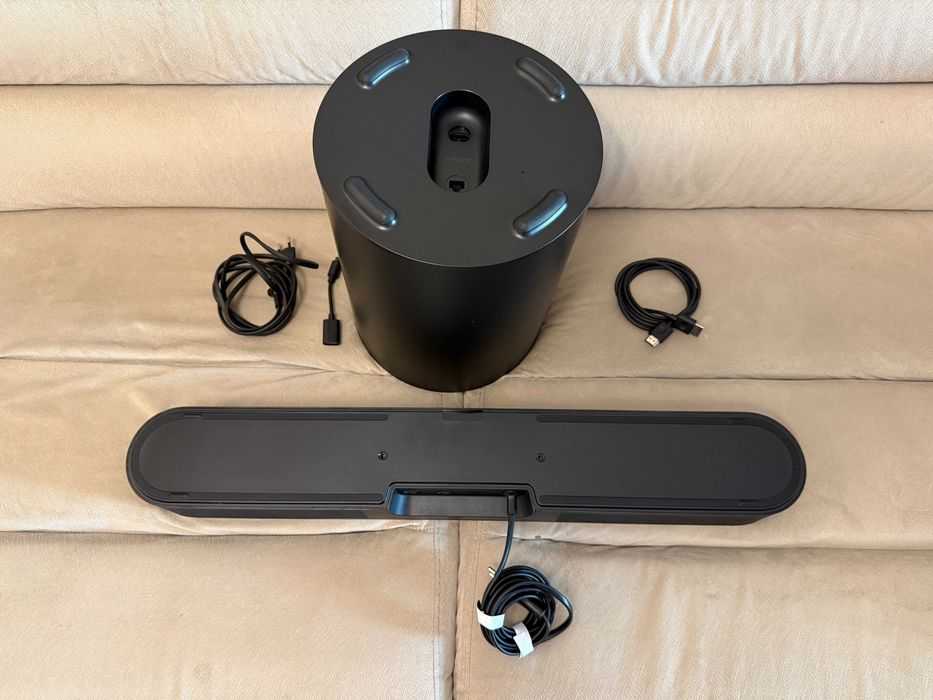 Sistem Soundbar Sonos Beam 2 si Sonos Sub Mini Black