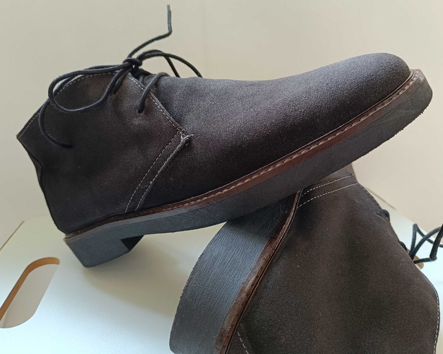 Ghete chukka desert 45 premium Vera Pelle Italy piele naturala moale