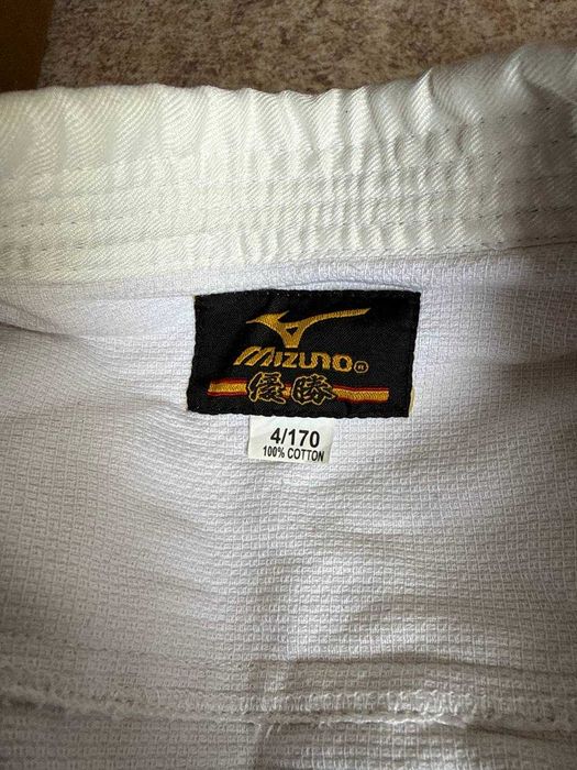 Кимоно для дзюдо Mizuno белый 170