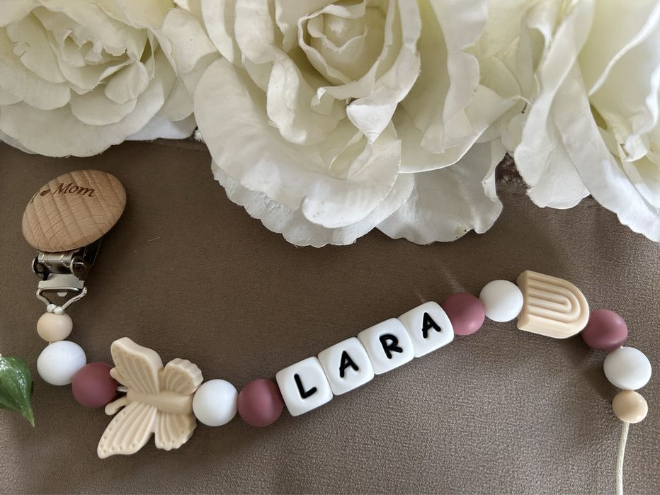 Lant suzeta din silicon cu orice nume