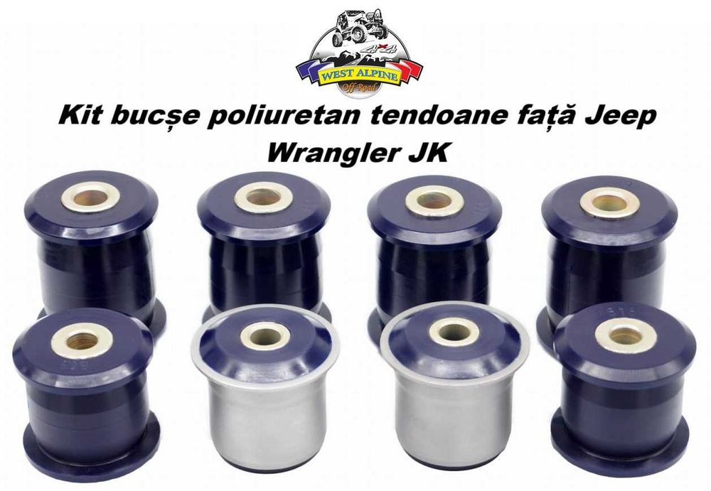 Kit COMPLET bucse poliuretan Jeep Wrangler JK (2009-2018)
