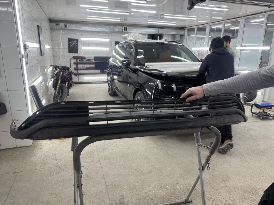 Юбка переднего бампера Toyota Highlander