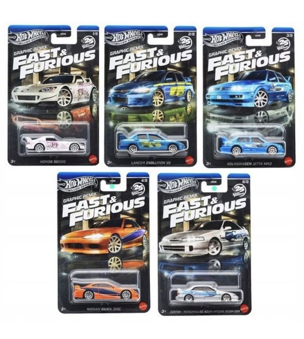 Fast and Furious  Hot Wheels JBY44 и Compact Kings JKX56