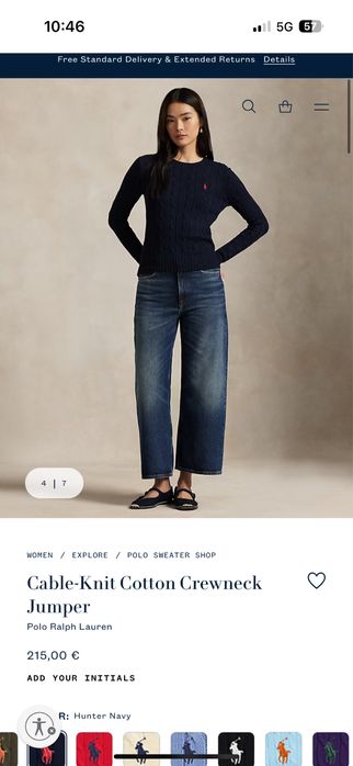 Polo Ralph Lauren Cable-Knit Cotton Crewneck Jumper