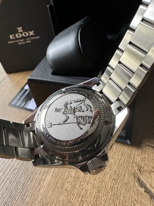 Vand ceas Edox SkyDiver Neptunian, diver 1000M, 44mm