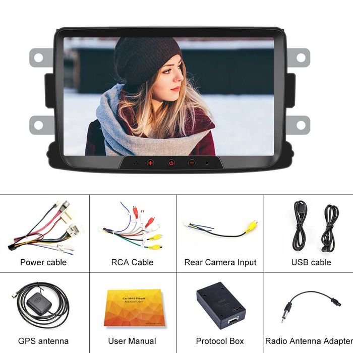 Dvd auto, navigatie Dacia Duster, Sandero, Logan, 12 luni Garantie