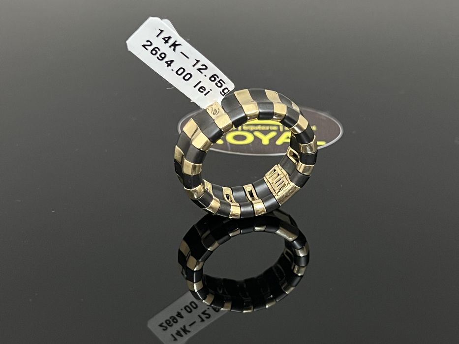 Bijuteria Royal CB : Inel  elastic aur 14k 585  12,65 gr