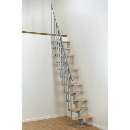 Вътрешно метално стълбище | Модулно стълбище за етаж | Антрацит