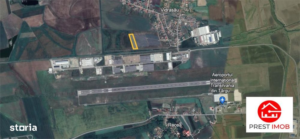 Teren Intravilan in zona industriala de vânzare langa Aeroportul