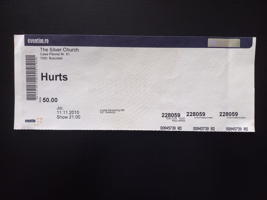 Bilet Concert (de Colecție)