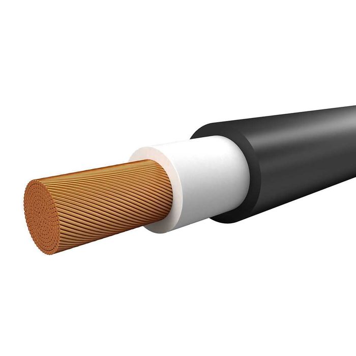 Соларен кабел kbe h1z2z2-k 1x4 mm² и 1x6 mm² 1500 V dc червен и черен
