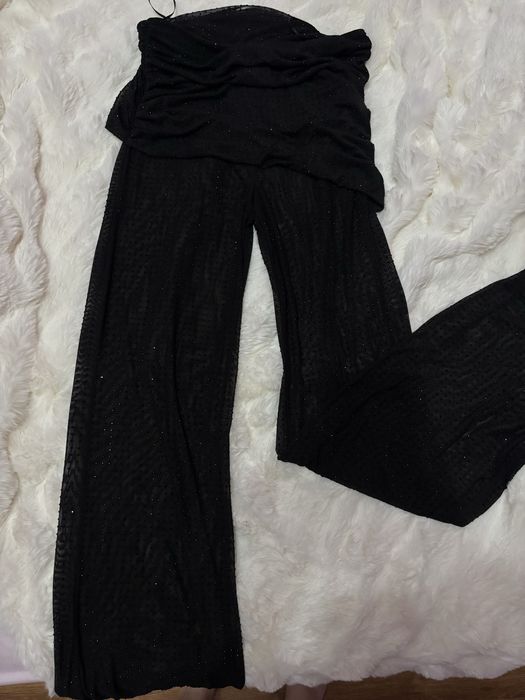 Блестящ панталон с пола ZARA