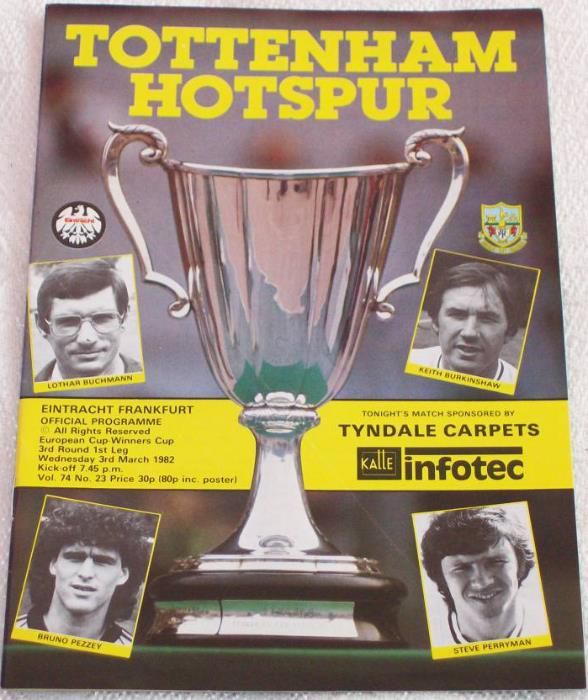 Стари футболни програми Тотнъм Хотспър от европейски клубни турнири