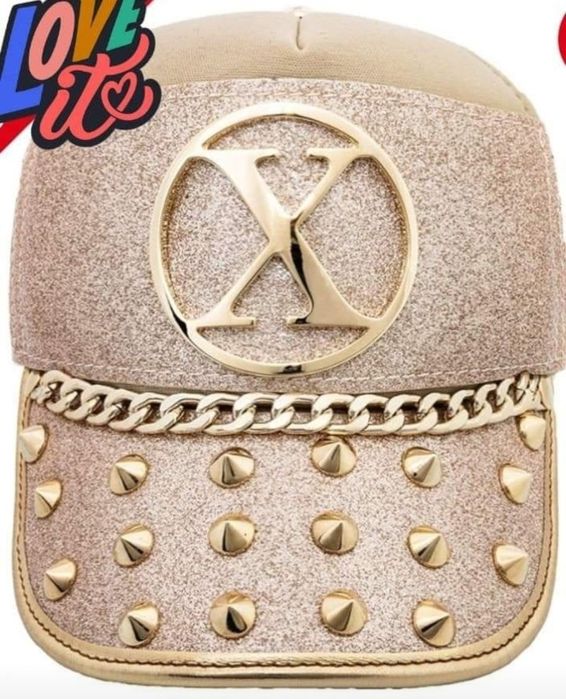 Sapca reglabila unisex XTress,USA,logo metalic auriu, saculet ,etichet