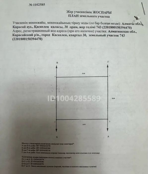 Продам участок Каскелен
